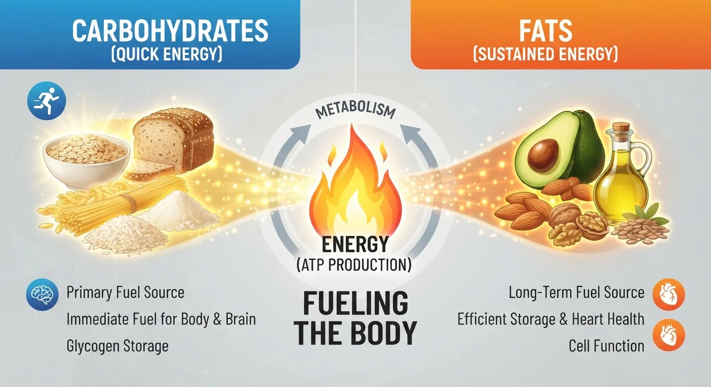 Carbohydrates vs. Fats as Fuel: How Your Body Decides Which to Burn