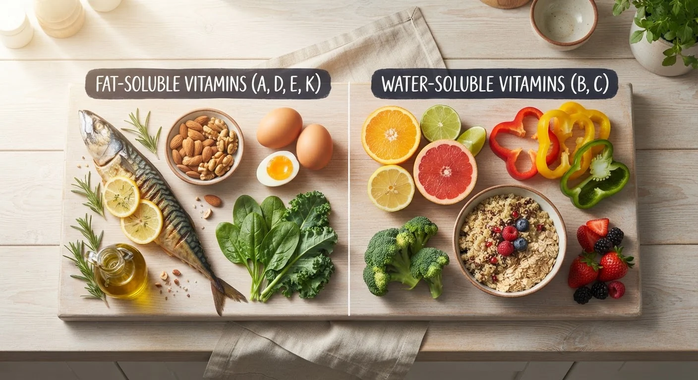 Fat-Soluble vs. Water-Soluble Vitamins: Why the Difference Matters